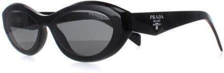 Prada PR26ZS 16K08Z zwarte donkergrijze zonnebril