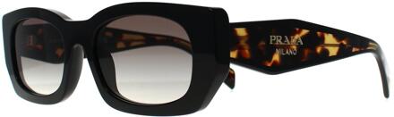 Prada PRB05S 3890A7 zwart & havana grijs gradiënt zonnebril
