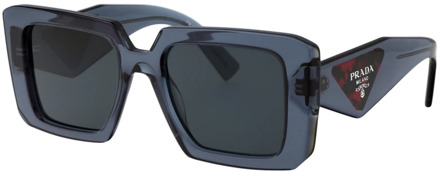 Prada Stijlvolle zonnebril met 0PR 23Ys Prada , Blue , Dames - 51 MM