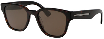 Prada Stijlvolle zonnebril met A04S ontwerp Prada , Brown , Heren - 52 MM
