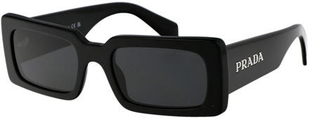 Prada Stijlvolle zonnebril met A07S ontwerp Prada , Black , Dames - 52 MM