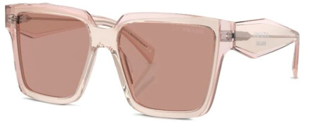 Prada Stijlvolle zonnebril voor dagelijks gebruik Prada , Pink , Dames - 56 MM