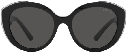 Prada Stijlvolle zonnebril voor vrouwen Prada , Black , Dames - 54 MM