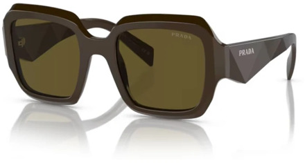 Prada Stijlvolle zonnebril voor vrouwen Prada , Brown , Dames - 53 MM