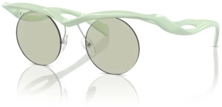 Prada Stijlvolle zonnebril voor vrouwen Prada , Green , Dames - 43 MM