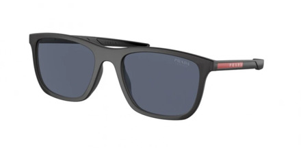 Prada Stylish Men`s Sunglasses with Red Line Prada , Black , Heren - 54 MM