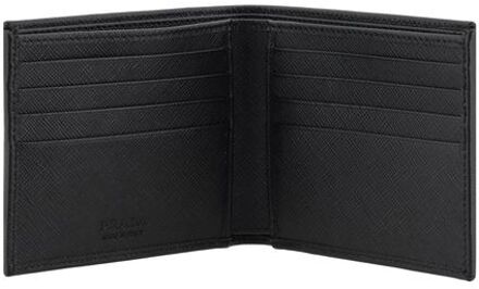 Prada Zwarte Nylon Portemonnee