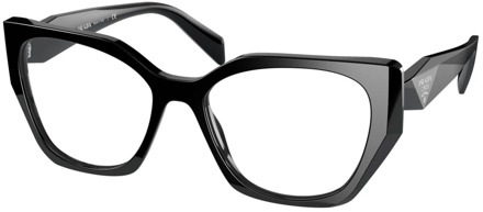 Prada Zwarte zonnebril met PR 18Wv montuur Prada , Black , Unisex - 54 MM