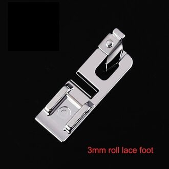 Prajña Rolzoom Curling Naaivoet Voor Naaimachine 3/6mm Zanger Naaien Accessoires Brede Platte naad Krimpen Voet Goud