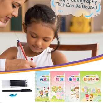 Praktijk Schrift Kan Worden Gebruikt Herhaaldelijk Magische Kalligrafie Hergebruikt Handschrift 4 Schrift 1Pen 1 Penhouder 8 Vullingen 10Ml 1110