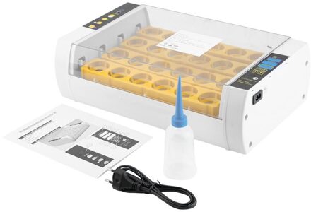 Praktische 24 Eieren Grote Capaciteit Mini Incubator Voor Kip Gevogelte Kwartel Ei Eu Plug Automatische Ei Draaien
