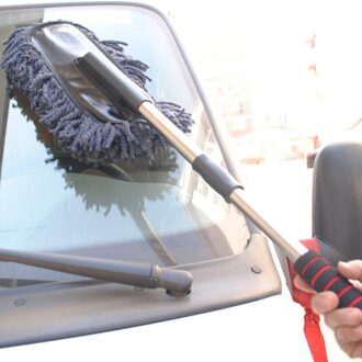 Praktische Auto Cleaning Tools Wax Borstel Auto Exterieur Intrekbare Autowasseretteborstel Auto Stofdoek Stof Wax Slepen met Lange Handvat