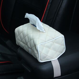 Praktische Auto Lederen Servet Doos Stoel Tissue Box Voor Achterwielophanging Van Auto Zonnescherm Auto Accessoires