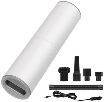 Praktische Auto Mini Stofzuiger Mini 4000Pa 120W Zuig Draagbare Stofzuiger Voor Car Home Computer Schoonmaken wit