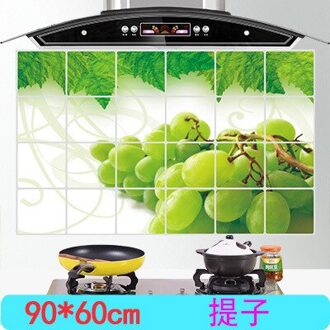 Praktische Behang Keuken Muurstickers Keuken Oliebestendig Verwijderbare Muurstickers Art Decor Thuis Sticker Fruit Stickers 60*90 Cm 290-3