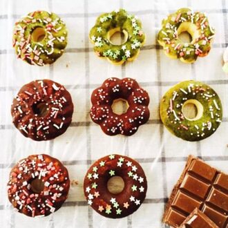 Praktische Bloem Donut Maker Cutter Mold Fudge Cake Brood Dessert Draagbare Mould Keuken Bakken Tools