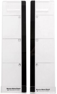 Praktische Cartoon Computer Monitor Screen Memo Board Pads Side Panel Kleverige Herinnering Holder Home Office Praktische Accessoires