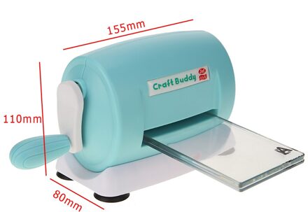 Praktische Diy Sterft Embossing Machine Scrapbooking Cutter Sterft Machine Papieren Kaart Maken Craft Tool Gestanst Groen Wit blauw