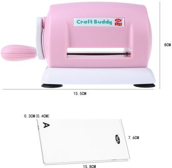 Praktische Diy Sterft Embossing Machine Scrapbooking Cutter Sterft Machine Papieren Kaart Maken Craft Tool Gestanst Groen Wit roze