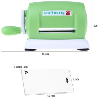 Praktische Diy Sterft Embossing Machine Scrapbooking Cutter Sterft Machine Papieren Kaart Maken Craft Tool Gestanst Groen Wit