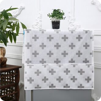 Praktische Dual-Purpose Niet-geweven Stof Koelkast Stofkap Koelkast Dust Proof Cover Pouch Organizer Opbergtas cross