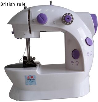 Praktische Elektrische Sweing Tailor Kleine Huishoudelijke Elektrische Mini Multifunctionele Draagbare Naaimachine Bruin