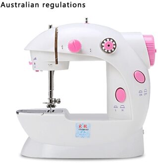 Praktische Elektrische Sweing Tailor Kleine Huishoudelijke Elektrische Mini Multifunctionele Draagbare Naaimachine champagne