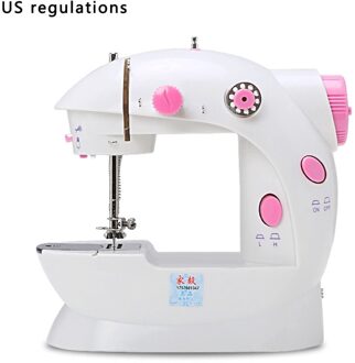 Praktische Elektrische Sweing Tailor Kleine Huishoudelijke Elektrische Mini Multifunctionele Draagbare Naaimachine kleurrijk