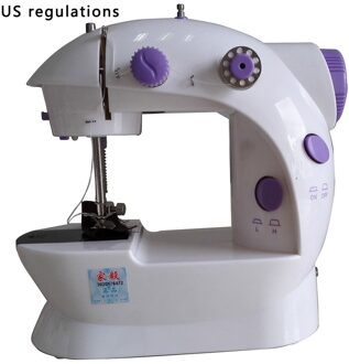 Praktische Elektrische Sweing Tailor Kleine Huishoudelijke Elektrische Mini Multifunctionele Draagbare Naaimachine Zilver