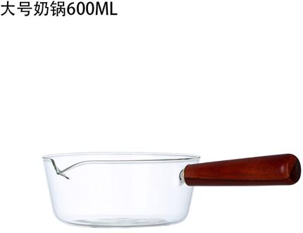 Praktische Glas Melk Pot Noodle Pap Koken Pot Steelpan Transparante Groente Fruit Slakom Kookgerei Keuken Benodigdheden