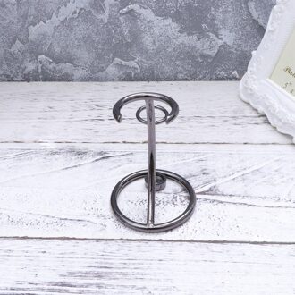 Praktische Indoor Mannen Reparatie Capaciteit Scheermes Frame Scheren Baard Metalen Tool Rack Zwart