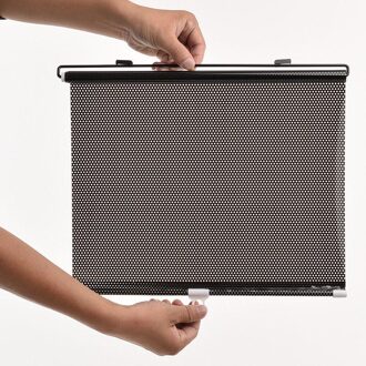 Praktische Intrekbare Auto Zonnescherm Visor Achterruit Voorruit Roller Blind Auto Zonnescherm Shield Met Zuignap 125x40cm