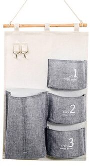 Praktische Katoen & Linnen Opknoping Opbergtas Achter Deur Muur Opknoping Diversen Organizer Bag Home Decor 7