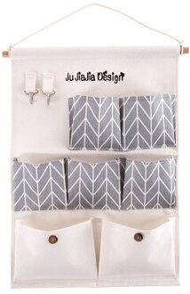 Praktische Katoen & Linnen Opknoping Opbergtas Achter Deur Muur Opknoping Diversen Organizer Bag Home Decor 9