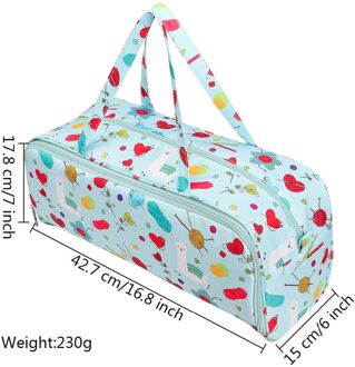 Praktische Klassieke Textuur Borduren Opbergtas Multi-Functionele Duurzaam Haaknaalden Draad Garen Organizer Houder EB029