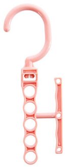 Praktische Kleding Hanger Rack Space Saver Organizer Wonder Kleding Haak Magic Hanger Closet Organizer Ruimte # 3X roze