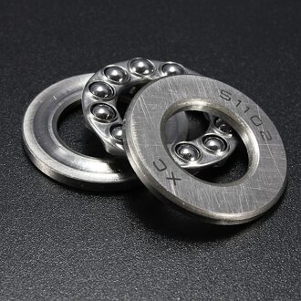 Praktische Miniatuur Druklagers Metal Sealed Afgeschermde 3 Onderdelen Roll Axiale Ball Druklager 51100 15x28x9mm