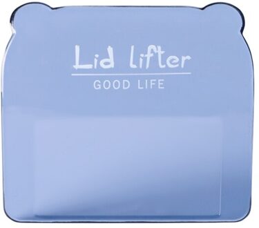 Praktische Nordic Transparante Wc-bril Lifter Toilet Deksel Lifter Raak Wc Cover Handvat Badkamer Accessoires Blauw