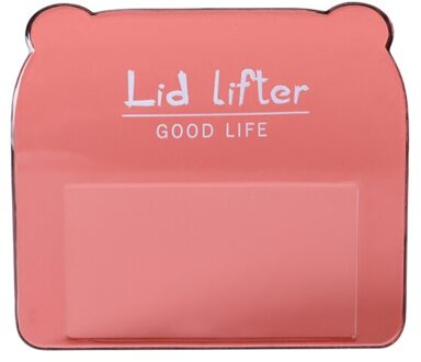 Praktische Nordic Transparante Wc-bril Lifter Toilet Deksel Lifter Raak Wc Cover Handvat Badkamer Accessoires Rood