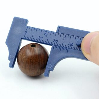 Praktische Plastic Schuifmaat Mini Dubbele Schaal Schuifmaat Ruler Voor Kralen Walnoten Sieraden Antieke Meetinstrumenten