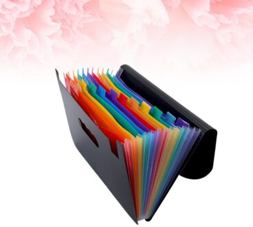 Praktische Regenboog Bestandsmap Multilayer A4 Size Draagbare Accordeon Map Document Bestand Map Voor Studenten