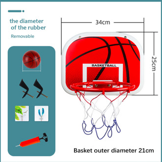 Praktische Schieten Apparatuur Basketbal Stand Plastic Deken Roll Outdoor Bal Basketbal Hoepel Draagbare 3 Size Duurzaam wit
