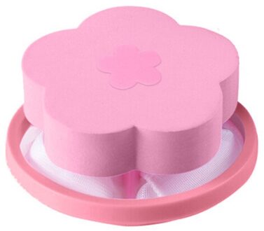 Praktische Soort Pruimenbloesem Wasmachine Drijvende Filter Mesh Zak Haar Filter Universal Netto Pocket Ondergoed Zorg Filter 915 roze