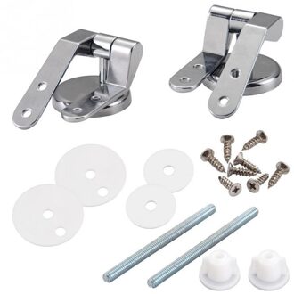 Praktische Toiletten Deksel Scharnieren Zink-Legering Washer Kit Installeren Vervanging Schroef Voor Hotel Thuis Wc Accessoires