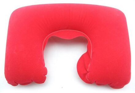 Praktische U-vorm Reizen Nekkussen Outdoor Vlucht Zachte Opblaasbare Neksteun Kussen Vliegtuig Kantoor Auto Opblaasbare Nekkussen 3