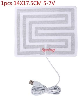 Praktische Usb Opgeladen Warme Pasta Pads Carbon Fiber Verwarming Pad Veilig Draagbare Verwarming Warmer Pad Voor Schoenen Handschoenen Pad Benodigdheden 1stk 14X17.5CM 5-7V