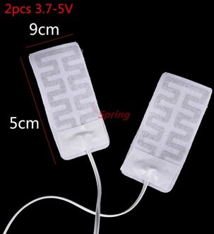 Praktische Usb Opgeladen Warme Pasta Pads Carbon Fiber Verwarming Pad Veilig Draagbare Verwarming Warmer Pad Voor Schoenen Handschoenen Pad Benodigdheden 2stk 3.7-5V