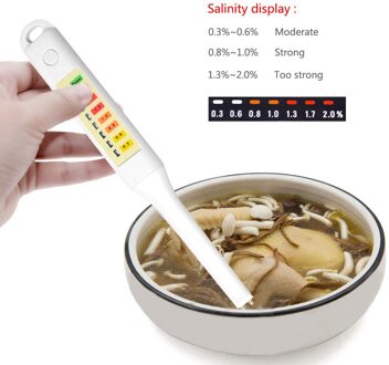 Praktische Voedsel Zoutgehalte Tester Pen Salinometer Led Indicator Elektronische Voedsel Zout Concentratie Meter Voor Thuis Keuken