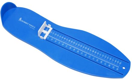 Praktische Volwassenen Schoenen Maat Meten Ruler Tool Schoenen Fittings Gauge Multi-Functionele Duurzaam Voet Maatregel Apparaat Blauw