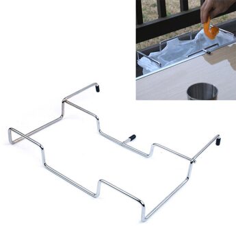 Praktische Vuilniszak Houder Opbergrek Plank Vuilnis Outdoor Opknoping Vuilnis Barbecue Camping Reizen Kast Keuken Draagbare